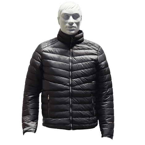 chamarra para hombre negra con cierre